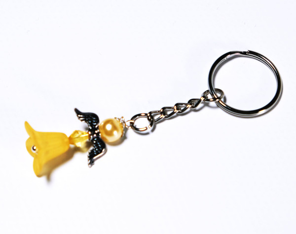 Schlüsselanhänger - Glücksengel Gold/gelb
