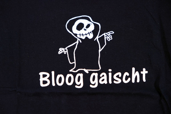 T-Shirt "Bloog`gaischt" schwarz
