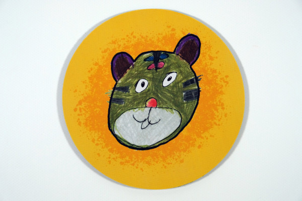 Mousepad "Tigerkatzenkopf" rund