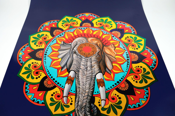 Poster "Mandala mit Elefantenkopf"