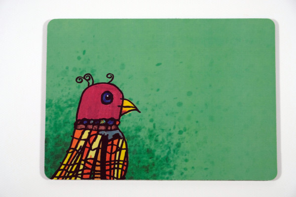 Mousepad "Bunter Vogel" rechteckig