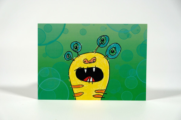 Postkarte "Bubbles Monster"