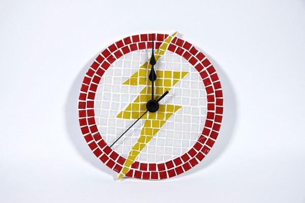 Mosaik Uhr "Flash"