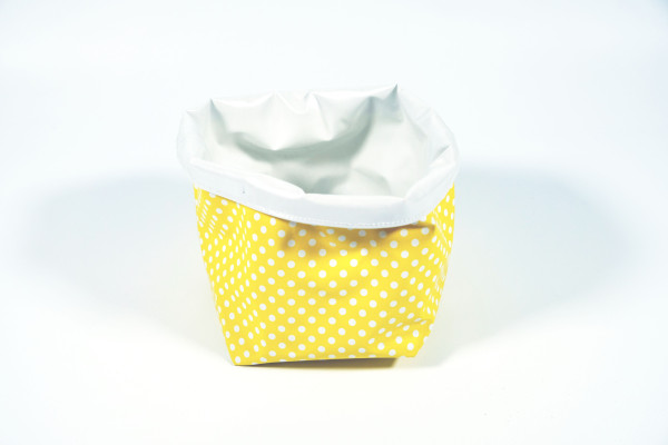 Soft-Box "Cube" Gelb mit kleinen weissen Punkten